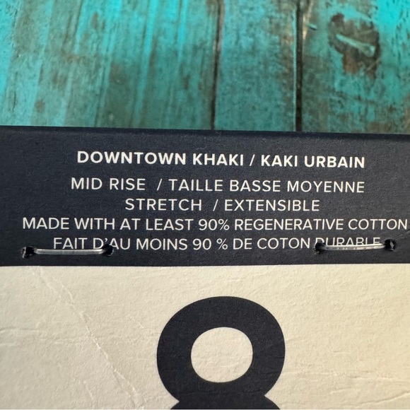 GAP Mid Rise Downtown Khakis Black Size 8 NWT Brand New - Picture 13 of 14